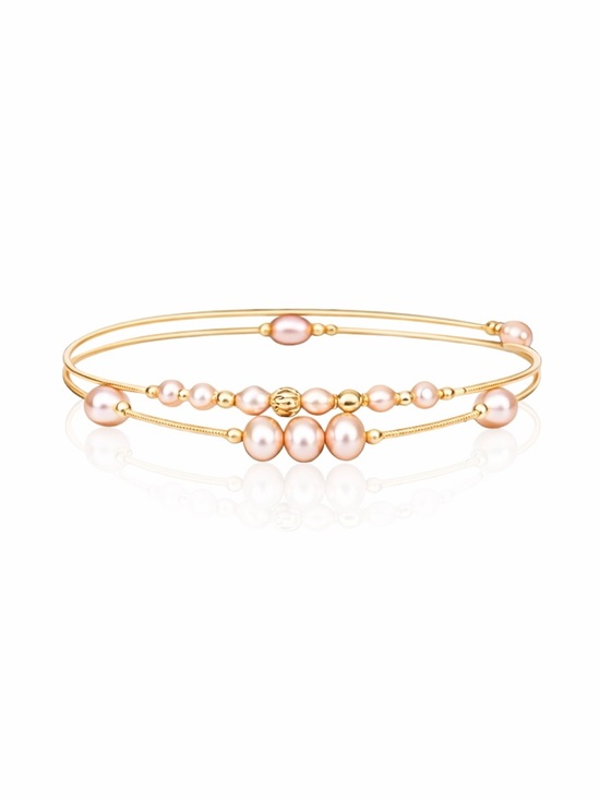 Hand Crafted Jewelry - The Esthelle Natural Pearl Adjustable Romantic Bracelet